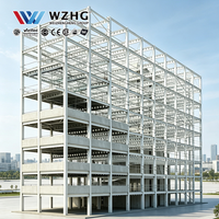 Grande structure de stationnement préfabriquée en acier à plusieurs étages avec aménagement et conception de rampes pour projets de parkings publics et privés