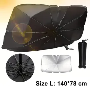 Auto-Accessoires Draagbare Zomer Cool UV-Blok Auto Voorruit Parasol Voorruit Opvouwbare Auto Parasol Paraplu