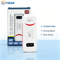 Modem USB UFI 4G Portabel Bentuk Bulan Sabit Baru MSM8916 Mendukung FDD B1/3/5 Hotspot WiFi Saku Murah Dengan Slot Kartu SIM