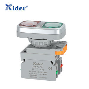 Xider DB-A7-R11F प्लास्टिक डबल फ्लश बटन क्षणिक पुश बटन स्विच - Product Image 1