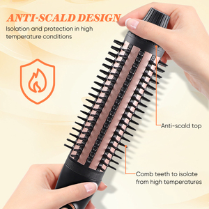 Brosse chauffante pour coiffage professionnelle, brosse thermique ionique chauffante, brosse lissante 2 en 1, <span class=keywords><strong>fer</strong></span> à <span class=keywords><strong>friser</strong></span> - Product Image 3