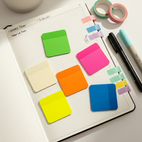 Blocs-notes autocollants carrés personnalisés en PET imperméable pour études, affaires et rappels quotidiens