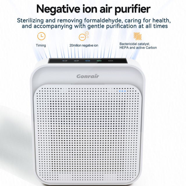 OEM/ODM Negative Ion Smart Air Purifier with Touch Control Portable Design App-Controllable Low Noise for Home & Office