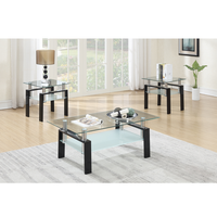 Nouvelle Table Basse en Verre Moderne 2026, Prix Usine, Table d'Appoint et Centrale pour Salon, Appartement, Bureau à Domicile