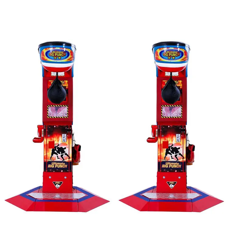 Jeux de sport d'intérieur personnalisés à pièces pour adultes Ultimate Big Punch Machine de jeu de boxe électronique Redemption Arcade Machine