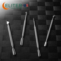 Eliter Fournisseur en gros d'outils de beauté Poussoir à cuticules en acier inoxydable Outils de manucure Poussoir à cuticules pour ongles