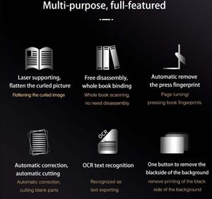 20MP USB A2 CMOS <span class=keywords><strong>3D</strong></span> phong cách máy quét tài liệu kiến trúc kỹ thuật bản vẽ cuốn sách OCR <span class=keywords><strong>Scanner</strong></span> - Product Image 6