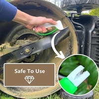 Petit couteau à poignée blanche en carbure de tungstène portable et Mini aiguiseur d'outils portable pour cuisine de jardin