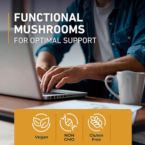 OEM Halal sin azúcar vegano Cordyceps Reishi & Lions Mane Mushroom Gummies suplemento orgánico nootrópico para el cerebro para mujeres - Product Image 4