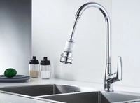 Tête de robinet de cuisine Filtres à eau Pulvérisateur Accessoire, Robinet de cuisine mobile rotatif à 360 ° Tête d'eau purifiée