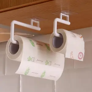 2023 Keuken Speciale Ponsvrije Papieren Handdoekhouder Rol Papierhouder Hanger Huishoudfolie Opbergrek Toiletpapier Haak Laddenhouder