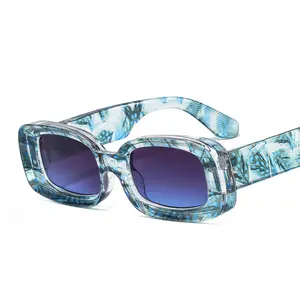 Hw 408 óculos de sol de moldura quadrada, moderno, logotipo personalizado, grande, moda feminina, luxuosa, atacado, 2023