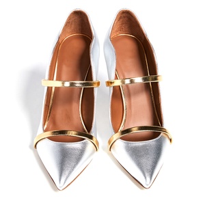 Scarpe da Donna Trendy 2022 con Tacco a Spillo, Punta Affusolata, Forma Ondulata, <span class=keywords><strong>Argento</strong></span> e Oro, Taglie Grandi, Scarpe da Festa con Tacco Alto - Product Image 4