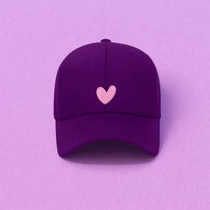 Casquette en coton avec broderie de paillettes coeur rose pour la mode - Product Image 6