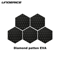 Underice 7 ''Diamond Small Piece Traction Pad 5mm EVA Custom Surfboard Traction Grips Set Anti-slip Pads pour le surf