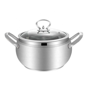 Pentola in acciaio inossidabile fornello a induzione pentola a Gas pentola cucina casa pentole da cucina pentole da cucina 6L - Product Image 1