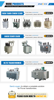 Transformateur de puissance triphasé MV&HV en promotion 630 kVA 11 kV 1000 kVA 11/0,4 kV immergé dans l'huile