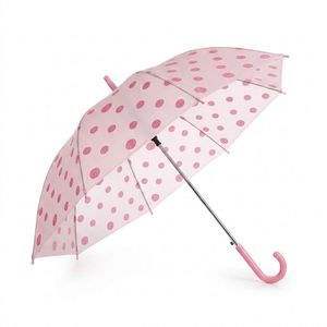 Nouvelle Arrivée Promotionnelle : Parapluie Droit Anti-Automatique à Motif Pois avec Crochet en J – Vente en Gros - Product Image 2