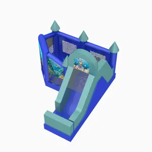 Ocean Slide Inflatable Bouncer Juegos Inflables Para Parque Infantil Bouncy Castle Water Slide Outdoor Games