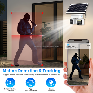 Kamera Keamanan Luar Ruangan 4K Wireless PTZ Tenaga Surya 4G dengan Kartu SIM, Panel Surya 20W, Baterai 20A, <span class=keywords><strong>2</strong></span> Lensa, Rekam 24/7 - Product Image 6