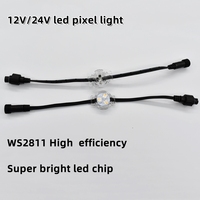 Lumières LED Gemstone pour toit de maison, éclairage paysager permanent de Noël, 12V 24V 0.96W RGBW IP68 étanche PC LED 5000K Lumière du jour extérieure