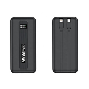 พาวเวอร์แบงค์ 10000mAh บางเฉียบ ช่องเสียบ Type-C เครื่องชาร์จพกพาสำหรับใช้งานกลางแจ้ง แบตเตอรี่ Li-Polymer ชาร์จเร็ว 22.5W หน้าจอ LED พร้อมสายชาร์จ - Product Image 1