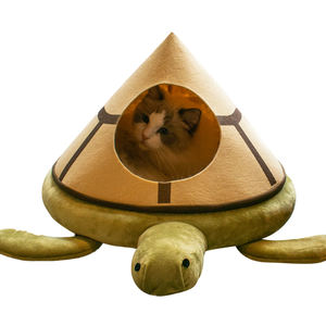 Cama de Casa de gato en forma de tortuga y cangrejo, cueva cálida y acogedora, casa Modular para gato, LYC04054 - Product Image 4