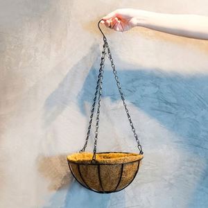 Panier de rangement en macramé bohème, pots, suspensions murales en rotin, porte-suspendu pour <span class=keywords><strong>accrocher</strong></span> aux murs, plante, fenêtre, fleur de coco - Product Image 4
