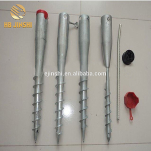 เสาเหล็กยึดรั้วแบบปรับได้ JINSHI พร้อมสกรูยึดพื้น - Product Image 4