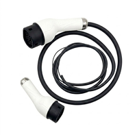 Câble de recharge EV Type 2 personnalisé à extrémité ouverte 32A 22kW IEC 62196 IP67 avec gaine TPU/TPE, cordon de remplacement pour chargeur EVSE à fils nus