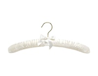 Vente en gros adulte éponge cintre froissé couleur satin tissu enveloppant épaissi antidérapant cintre robe cintre en bois