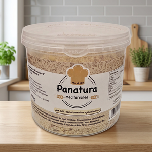 Broyage de la panure méditerranéenne en Italie Pot de fabrication de qualité 300 G Miettes de pain aux épices et à l'ail avec flocons de tomates séchées - Product Image 3