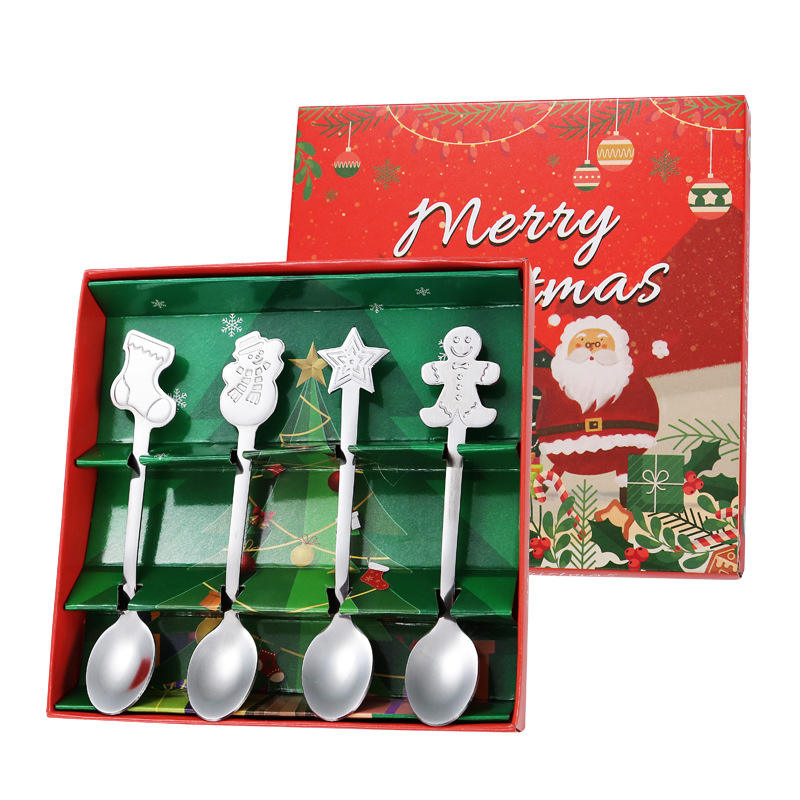 บรรจุภัณฑ์กล่องคริสต์มาสสีเงิน B