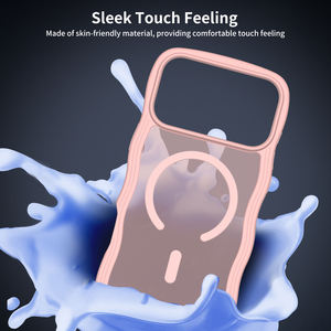 Custodia per <span class=keywords><strong>iPhone</strong></span> 17 <span class=keywords><strong>Pro</strong></span> <span class=keywords><strong>Max</strong></span> con Motivi Ondulati Magnetici, Cover Opaca in TPU+PC per <span class=keywords><strong>iPhone</strong></span> 16 15 14 <span class=keywords><strong>13</strong></span> 12 <span class=keywords><strong>Pro</strong></span> <span class=keywords><strong>Max</strong></span>, <span class=keywords><strong>Rosa</strong></span> - Product Image 3