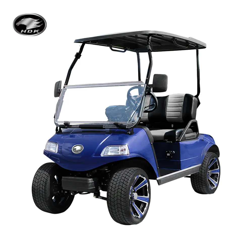 2024 HDK EV For Sale Off-road 48V Lithium Battery Sightseeing Bus Electric Golf Cart Mini Buggy Car