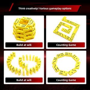 Jeu de dominos - Jouet de jardin en mousse EVA, adapté aux enfants et aux adultes - Peut être joué à l'intérieur et à l'extérieur - Product Image 2