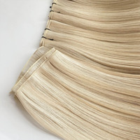 Cheveux humains vierges européens de qualité supérieure, peuvent être coupés, tissage Genius sans couture, couleur foncée/claire/balayage, ne se décolore pas