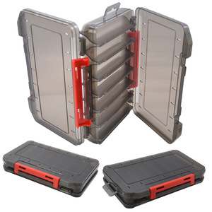 Double Sided 14/12 Compartments Fishing Tackle Boxes Fishing Lure Box Organizer Fishing Bait Tackle Storage Case
