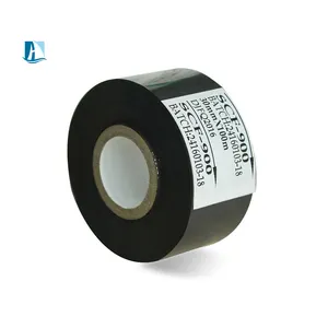 LC1 Customizable Size 30mm *100m Date coding foil Black Hot Stamp Ribbon For Coder Machine