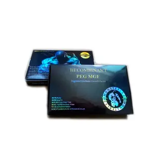 Caixa de hormônio de crescimento hgh, garrafa esteroide de medicamentos para estampa personalizada, caixa de holograma para 1ml