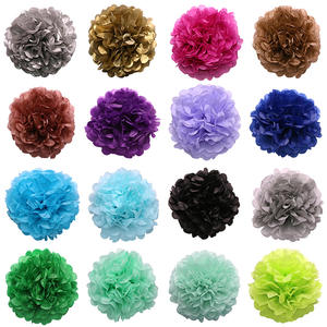 ขายส่งPOM POMSคริสต์มาสงานแต่งงานตกแต่งคริสต์มาสกระดาษทิชชูPom POMดอกไม้ - Product Image 3