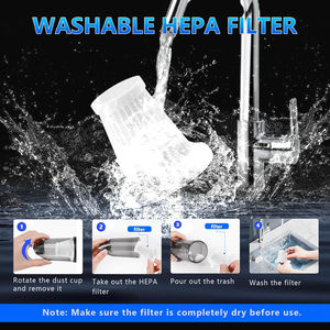 مكنسة كهربائية لاسلكية للسيارة بقوة شفط 18000 باسكال، تعمل بالبطارية، محمولة باليد - Product Image 6