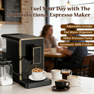 Nueva máquina de café Espresso automática de gran venta, molienda de granos de café con Espumador de leche, <span class=keywords><strong>cafetera</strong></span> automática con pantalla táctil - Product Image 2