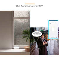 Sensore Intelligente WiFi TY-DWC-3 per Porte e Finestre, Allarme Sonoro, Sirena, Sensore WiFi Tuya 2.4G, Controllo Wireless tramite App, Casa Intelligente