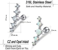 Sexe 2025 acier inoxydable oreille Tragus boucles d'oreilles Helix Daith corps Piercing Cartilage bijoux avec bas prix