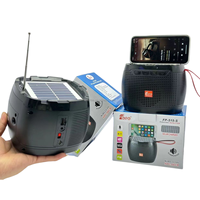 Cadeau d'entreprise promotionnel FP-515-S FEPE Radio FM portable alimentée par énergie solaire DC pour haut-parleur avec LED RGB et support de téléphone