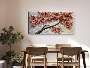 Large 3D Textured <b>Framed</b> Abstract Floral Oil Painting ,Wall Art for Living Room,hand painted <b>Canvas</b> Wall Art, Bedroom Wall Art D - Product Image 3