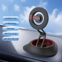 S08 tableau de bord magnétique voiture téléphone support pliable adhésif rotatif téléphone portable Navigation Stable voiture support