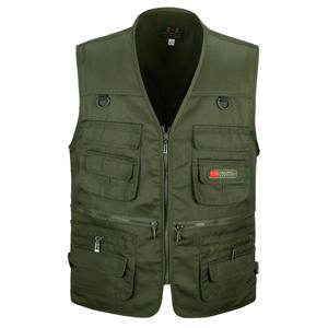 Gilet de travail multi-poches à séchage rapide LAYENNE pour homme, cargo surdimensionné, photographe, <span class=keywords><strong>noir</strong></span>, maille utilitaire, coupe-vent, pêche en plein air, gilet pour homme - Product Image 5