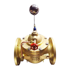 Vanne à boisseau flottant hydraulique en cuivre et laiton, télécommandée, raccord à bride, tailles 1/2"-2", modèle 100X-16W, OEM/ODM, usage général - Product Image 5